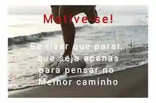 Arte com mensagem de motivação